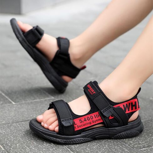 Boys Girls Sandals Kids Adjustable Straps Open-Toe Athletic Summer Hiking Beach Outdoor Sports Sandals for Toddler/Little Kid/Big Kid in Kuwait