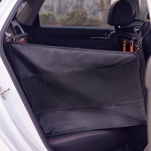 Dog Car Seat Cover for Back Seat - Hard Bottom Back Seat Extender & Hammock, Waterproof Back Seat Pet Cover for Dogs, Non-Slip SUV Car Protector（Black） in Saudi Arabia