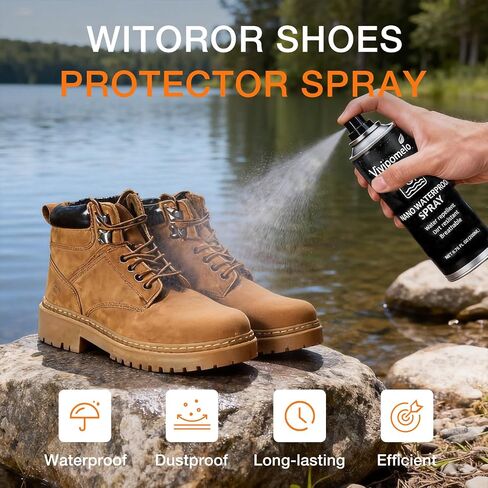 Shoe Protector Spray, Nano Waterproof & Stain Repellent, Invisible Protection for Sneakers, Leather, Suede, Nubuck & Canvas, Daily Use Waterproof Shoe Spray (200ml) in Kuwait