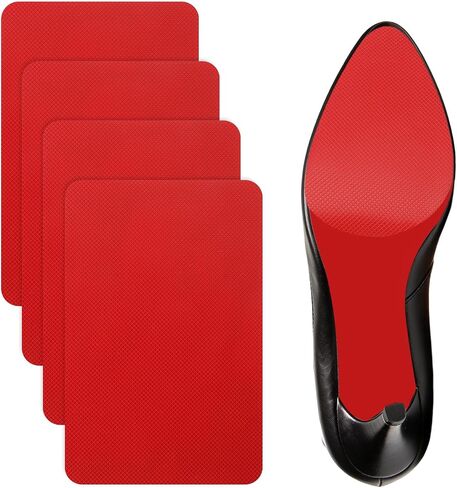 4 Pcs Red Bottom Protectors, Shoe Sole Protector for Heels, Self-Adhesive Red Bottom Shoe Protector Covers Sole Guard for Women Men Shoes in Kuwait
