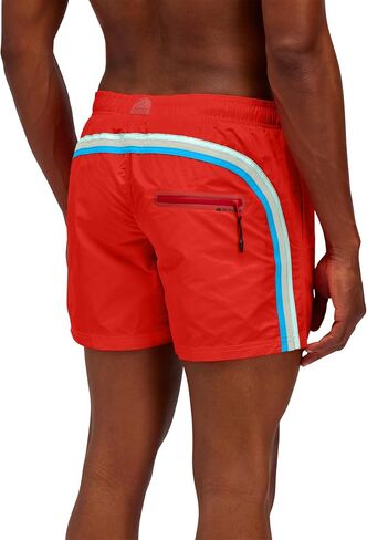 SUNDEK Mens Elastic Waist Boardshort, Swim Trunks 14" Length 5" Inseam in Saudi Arabia