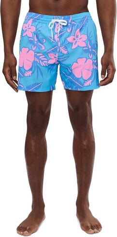 Chubbies The Baja Breezies Blue 5.5" (Classic Lined Swim Trunks) in Kuwait
