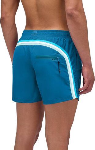SUNDEK Mens Elastic Waist Boardshort, Swim Trunks 14" Length 5" Inseam in Saudi Arabia