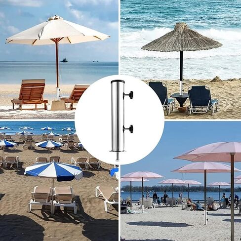 Granite Based Umbrella Stand for Outdoor Stability, Featuring Adjustable PVC Sleeves for Secure Fit in Kuwait
