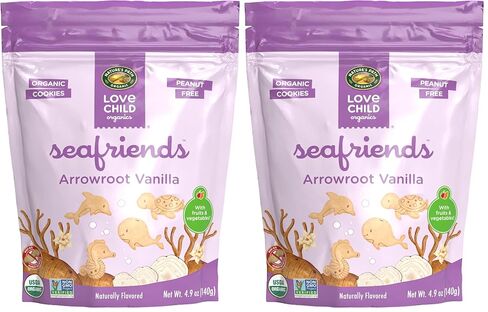 Love Child Organics Sea Friends Chocolate Chip Cookies, 4.9 oz in Saudi Arabia