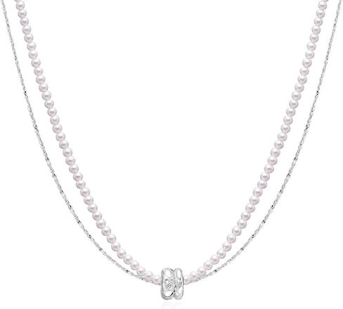 ARSIS Mother of Pearl Jewelry Set for Women, 18K Gold Plated Necklace + Earrings, Dainty Everyday Gift Set in Saudi Arabia