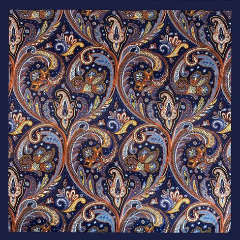 Elegant Printed Silk Scarf – 90 * 90cm Imitation Silk Head Scarf for Women's Hair, Stylish Versatile Hair Scarf for Women in Kuwait