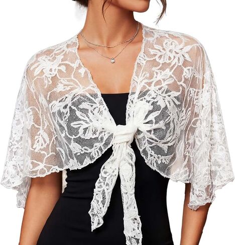 Women's Lace Shawl Wraps Wedding Shawls Formal for Evening Dresses in Saudi Arabia