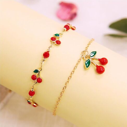 Copper Gold Indian Jingle Anklet for Women, Cherry Anklet Boho Vintage Adjustable Chain Ankle Bracelet with Bells, Summer Beach Party Jewelry in Kuwait
