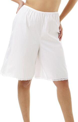 Underworks Woven Cotton Batiste Culotte Slips Pettipants Bloomers 3-Pack in Kuwait