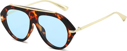 Oversized Oval Aviator Style Sunglasses for Women and Men Zinnia in Kuwait