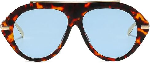 Oversized Oval Aviator Style Sunglasses for Women and Men Zinnia in Kuwait
