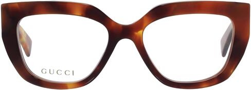 Gucci GG1847O 002 Eyeglasses Women's Havana/Gold Full Rim Cat Eye 53mm in Kuwait