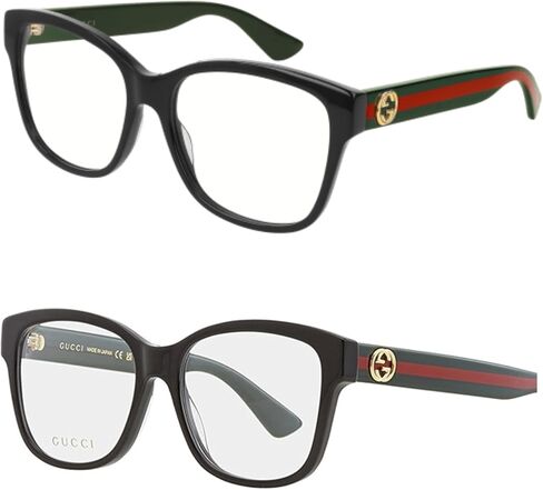 Gucci GG0038ON Designer Fashion Eyeglasses Stylish Square Frame Eyewear with Luxury eSHADES Kit - Embrace Sophistication and Elegance in Kuwait