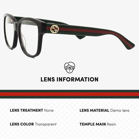 Gucci GG0038ON Designer Fashion Eyeglasses Stylish Square Frame Eyewear with Luxury eSHADES Kit - Embrace Sophistication and Elegance in Kuwait