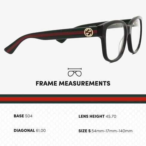 Gucci GG0038ON Designer Fashion Eyeglasses Stylish Square Frame Eyewear with Luxury eSHADES Kit - Embrace Sophistication and Elegance in Kuwait