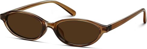 Retro Oval Sunglasses for Women Trendy Narrow Cat Eye Sunglasses Chic 90s Y2K Sunnies UV400 Shades for Small Face in Kuwait