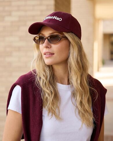 Retro Oval Sunglasses for Women Trendy Narrow Cat Eye Sunglasses Chic 90s Y2K Sunnies UV400 Shades for Small Face in Kuwait