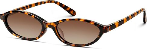 Retro Oval Sunglasses for Women Trendy Narrow Cat Eye Sunglasses Chic 90s Y2K Sunnies UV400 Shades for Small Face in Kuwait