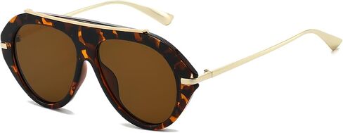 Oversized Oval Aviator Style Sunglasses for Women and Men Zinnia in Kuwait