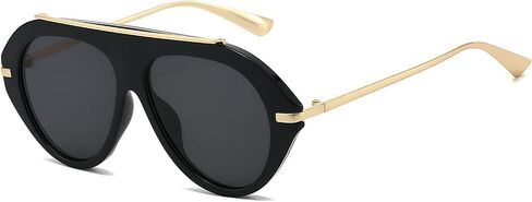 Oversized Oval Aviator Style Sunglasses for Women and Men Zinnia in Kuwait