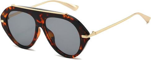 Oversized Oval Aviator Style Sunglasses for Women and Men Zinnia in Kuwait