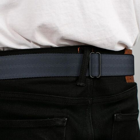 Buckle-Down Seatbelt Belt Reclaimed Black Panel, Mopar Blue, Adult XL (34"-52") in Kuwait