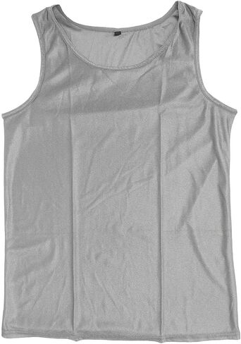 Fafeicy EMF Protection Vest, Unisex Sleeveless Shirt, Silver Fiber and Cotton, XL, for Shopping and Office Work in Saudi Arabia