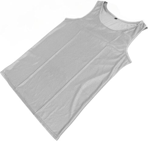 Fafeicy EMF Protection Vest, Unisex Sleeveless Shirt, Silver Fiber and Cotton, XL, for Shopping and Office Work in Saudi Arabia