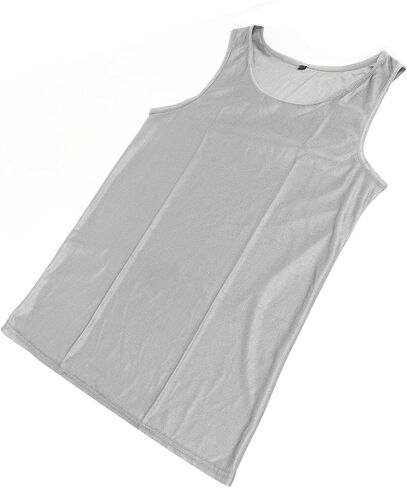 Fafeicy EMF Protection Vest, Unisex Sleeveless Shirt, Silver Fiber and Cotton, XL, for Shopping and Office Work in Saudi Arabia
