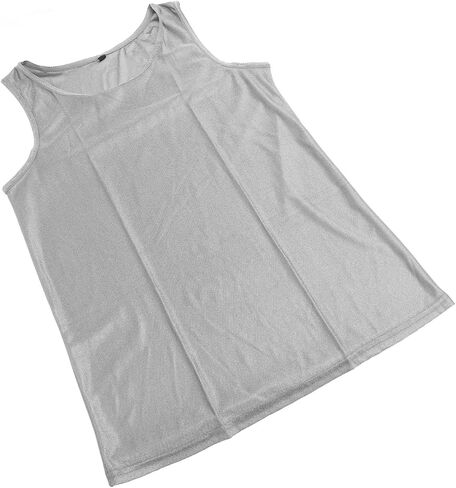 Fafeicy EMF Protection Vest, Unisex Sleeveless Shirt, Silver Fiber and Cotton, XL, for Shopping and Office Work in Saudi Arabia