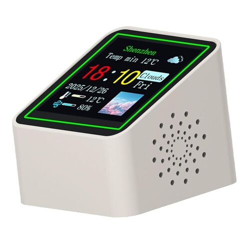 ساعة محطة الطقس الرقمية Naroote، شاشة 1.54 بوصة وساعة إلكترونية ذات سطوع قابل للتعديل، تحديثات الطقس في الوقت الحقيقي مع تحديثات في الوقت الحقيقي، مثالية للمكتب المنزلي in Kuwait