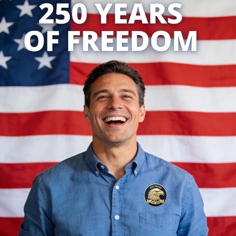 12/25/50/100 pieces United States 250th Anniversary Enamel Lapel Pins USA Patriot Collectible Accessories 250 Years Brooch Pin Of Freedom 1776-2026 For Independence Day on July 4th Badge Bulk in Saudi Arabia