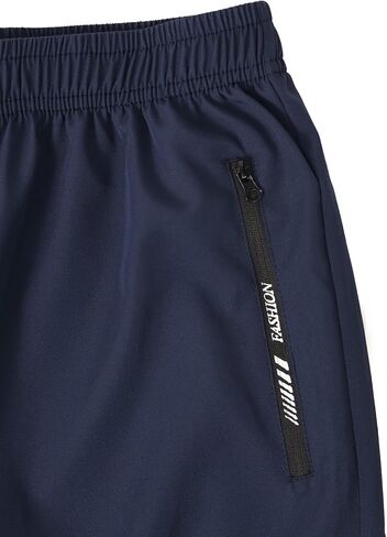 Boys Black Athletic Pants, Elastic Waist Quick Dry Straight Leg Pants for Kids Sports School in Kuwait