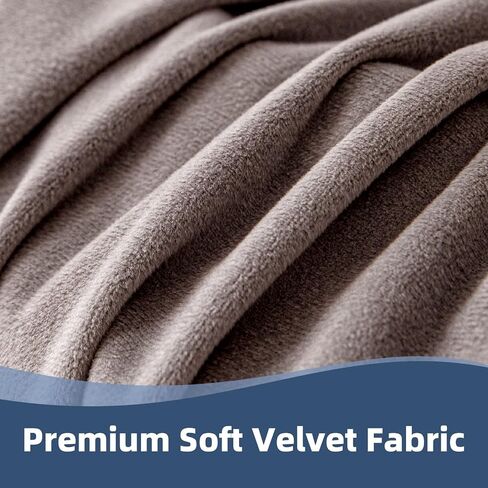 100% Waterproof Chair Covers for Dining Room Set of 4, Soft Thick Velvet Stretch Parson Chair Slipcovers for Kitchen Chairs, Removable Washable Chair Protector, Taupe in Kuwait