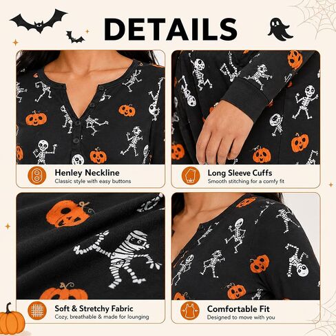 nezababycos Halloween Sexy Onesie Pajamas for Women, One Piece Long Sleeve Bodycon Romper Jumpsuit Pumpkin Sleepwear in Saudi Arabia