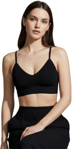 Women’s Wireless Sports Bra - Medium Support Comfortable Workout Bra for Yoga Running & Gym in Kuwait