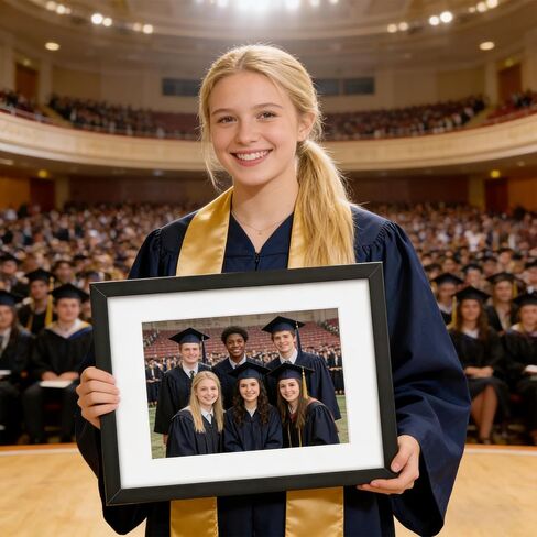 11 x 14 Inch Diploma Frame Certificate Degree Document Frame with High Definition Plexiglass, 8.5 x 11 Inchfor Wall and Tabletop, Black Double Mat, 2 Pack in Kuwait