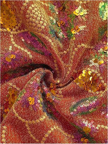 RoseSeek Women's Slit Sequin Floral Mini Skirt Sparkle Glitter Low Rise Bodycon Skirt Party Skirts in Kuwait