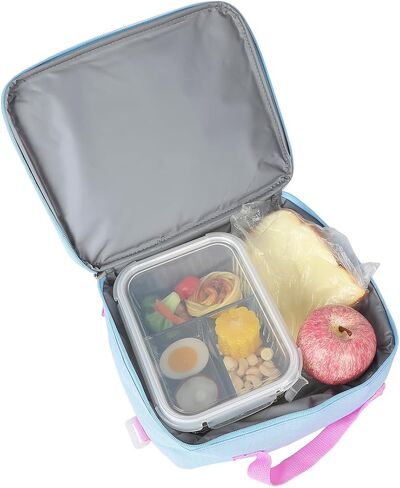 BIOWORLD Girls Stitch and Angel Holographic 16" Backpack Lunch Set Set Lunch Bag, Keychain, Utility Case (Little Kid/Big Kid) Pink One Size in Kuwait