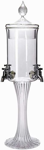 Glass Absinthe Fountain by ALANDIA | Classic Design | Mouth-Blown Glass | Removable Lid | 4 Spout in Saudi Arabia