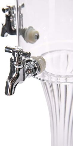 Glass Absinthe Fountain by ALANDIA | Classic Design | Mouth-Blown Glass | Removable Lid | 4 Spout in Saudi Arabia