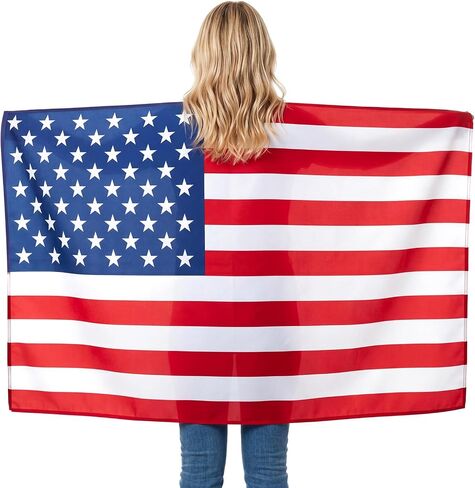 American Flag Costume Cape, 4th of July Wearable with Sleeves Classic Flag, 250th Anniversary USA Costume in Saudi Arabia