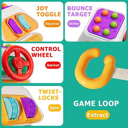Montessori Sensory Toys for Toddlers 2-3,Busy Cube Toys for 2 Year Old Boy Grils,Educational Puzzle Toys 18+ Month, Learning Toys for Toddlers 2-3 yers Old in Kuwait