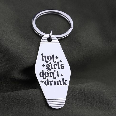 ENSIANTH Don’t Drink keychain Sober Club-Sober Girl Recovery Gift Alcohol Free Living-Alcoholics Anonymous Gift in Kuwait