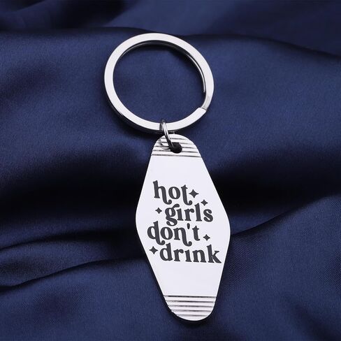ENSIANTH Don’t Drink keychain Sober Club-Sober Girl Recovery Gift Alcohol Free Living-Alcoholics Anonymous Gift in Kuwait