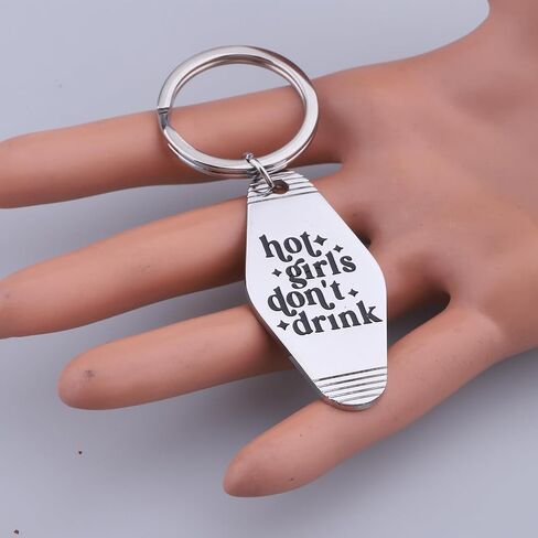 ENSIANTH Don’t Drink keychain Sober Club-Sober Girl Recovery Gift Alcohol Free Living-Alcoholics Anonymous Gift in Saudi Arabia