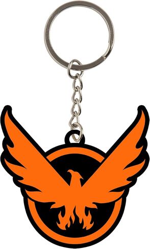 JINX Tom Clancy's The Division 2 On the Move Rubber Key Chain, Orange, 1.85" Tall in Kuwait