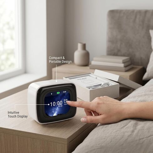 Touchscreen Bluetooth Speaker, 2.01 Inch HD Display with Calendar Calculator Alarm Clock Real Time Weather Forecast, for MP3 Player in Kuwait