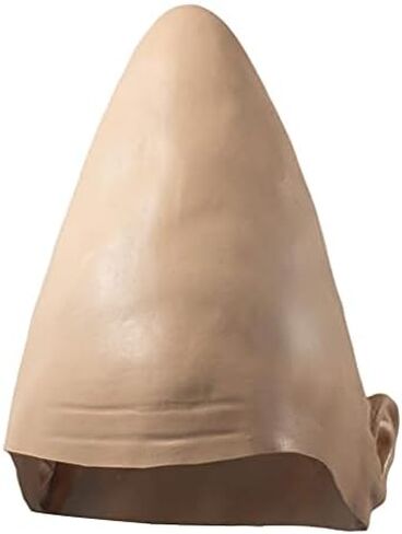 Alien Latex Helmet, Conical Full Head Cover Adjustable Size Cosplay Headgear Breathable Latex Mask for Adults Teens Halloween Christmas Carnival Party Stage Dress Up Festival Costume Prop in Kuwait